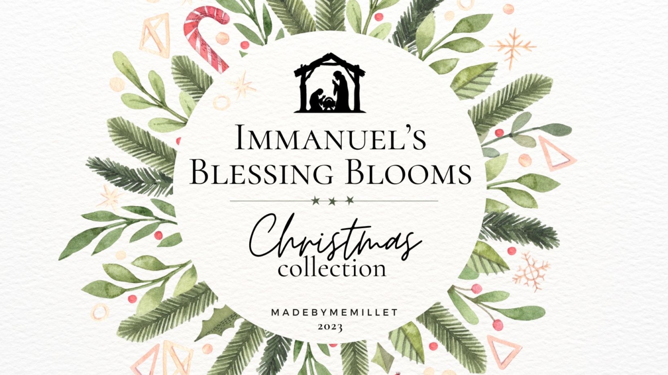 Immanuel's Blessing Blooms Chrismtas Wreath Collection Cover