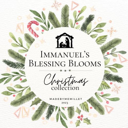 Immanuel's Blessing Blooms Chrismtas Wreath Collection Cover